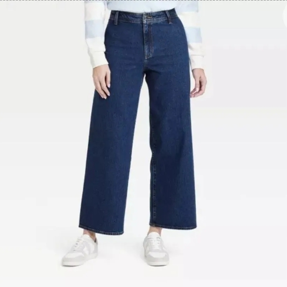 NWT Women's Blue Wide-Leg Jeans Universal Threads Size 4